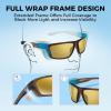 image:imageKastKing Huzzah Polarized Sport Sunglasses for Men and Women Ideal for Driving Fishing Cycling and RunningUV ProtectionFrame Gloss Tal Dark Olive Lens Green  Glod Mirror
