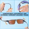 image:imageKastKing Huzzah Polarized Sport Sunglasses for Men and Women Ideal for Driving Fishing Cycling and RunningUV ProtectionFrame Gloss Tal Gray Lens Smoke  Blue Ocean Mirror