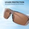 image:imageKastKing Huzzah Polarized Sport Sunglasses for Men and Women Ideal for Driving Fishing Cycling and RunningUV ProtectionFrame Gray Lens Brown Mirror