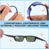 image:imageKastKing Huzzah Polarized Sport Sunglasses for Men and Women Ideal for Driving Fishing Cycling and RunningUV ProtectionFrame Matte Black Lens Amethyst Mirror