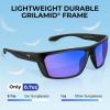image:imageKastKing Huzzah Polarized Sport Sunglasses for Men and Women Ideal for Driving Fishing Cycling and RunningUV ProtectionFrame Matte Black Lens Amethyst Mirror
