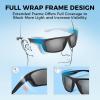 image:imageKastKing Huzzah Polarized Sport Sunglasses for Men and Women Ideal for Driving Fishing Cycling and RunningUV ProtectionFrame Matte Blackout Lens Smoke