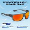 image:imageKastKing Huzzah Polarized Sport Sunglasses for Men and Women Ideal for Driving Fishing Cycling and RunningUV ProtectionFrame Matte Smoke Crystal Lens Brown  Scarlet Mirror
