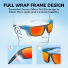 image:imageKastKing Huzzah Polarized Sport Sunglasses for Men and Women Ideal for Driving Fishing Cycling and RunningUV ProtectionFrame Matte Smoke Crystal Lens Brown  Scarlet Mirror