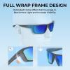 image:imageKastKing Huzzah Polarized Sport Sunglasses for Men and Women Ideal for Driving Fishing Cycling and RunningUV ProtectionFrame Matte Smoke Crystal Lens Blue Ocean Mirror