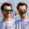 image:imageKastKing Molino FitOver Polarized SunglassesUV400 Protection Ultralight Wraparound Fishing Sports Sunglasses TAC LensesC Gloss Demi Frame  Chartruesse Mirror