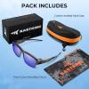 image:imageKastKing Molino FitOver Polarized SunglassesUV400 Protection Ultralight Wraparound Fishing Sports Sunglasses TAC LensesE Gloss Dark Gray Frame  Cobalt Mirror