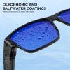 image:imageKastKing Molino FitOver Polarized SunglassesUV400 Protection Ultralight Wraparound Fishing Sports Sunglasses TAC LensesE Gloss Dark Gray Frame  Cobalt Mirror