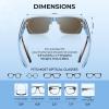 image:imageKastKing Molino FitOver Polarized SunglassesUV400 Protection Ultralight Wraparound Fishing Sports Sunglasses TAC LensesF Gloss Tal Light Blue Frame  Ice Blue Mirror