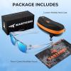 image:imageKastKing Molino FitOver Polarized SunglassesUV400 Protection Ultralight Wraparound Fishing Sports Sunglasses TAC LensesF Gloss Tal Light Blue Frame  Ice Blue Mirror
