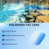 image:imageKastKing Molino FitOver Polarized SunglassesUV400 Protection Ultralight Wraparound Fishing Sports Sunglasses TAC LensesG Gloss Tal Light Gray Frame  Blue White Mirror