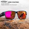 image:imageKastKing Molino FitOver Polarized SunglassesUV400 Protection Ultralight Wraparound Fishing Sports Sunglasses TAC LensesI Matte Black Frame  Red Mirror