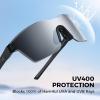 image:imageKastKing Tarkio Polarized Fishing Sunglasses Large Single PC Lenses Rimless Wrap Design UV400 Protection Sports SunglassesA Matte Black  Smoke Frame  Granite Mirror