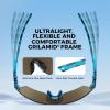 image:imageKastKing Tarkio Polarized Fishing Sunglasses Large Single PC Lenses Rimless Wrap Design UV400 Protection Sports SunglassesC Gloss Navy Blue Demi Frame  Ice Blue Mirrior