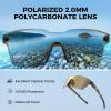 image:imageKastKing Tarkio Polarized Fishing Sunglasses Large Single PC Lenses Rimless Wrap Design UV400 Protection Sports SunglassesE Gloss Tal Dark Olive Frame  Gold Mirror