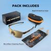 image:imageKastKing Tarkio Polarized Fishing Sunglasses Large Single PC Lenses Rimless Wrap Design UV400 Protection Sports SunglassesE Gloss Tal Dark Olive Frame  Gold Mirror