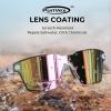 image:imageKastKing Tarkio Polarized Fishing Sunglasses Large Single PC Lenses Rimless Wrap Design UV400 Protection Sports SunglassesH Gloss Crystal Frame  Pink Mirror