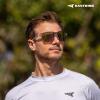 image:imageKastKing Tarkio Polarized Fishing Sunglasses Large Single PC Lenses Rimless Wrap Design UV400 Protection Sports SunglassesH Gloss Crystal Frame  Pink Mirror