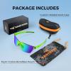 image:imageKastKing Tarkio Polarized Fishing Sunglasses Large Single PC Lenses Rimless Wrap Design UV400 Protection Sports SunglassesI Double Matte Solid Green Frame  Chartreuse