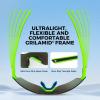 image:imageKastKing Tarkio Polarized Fishing Sunglasses Large Single PC Lenses Rimless Wrap Design UV400 Protection Sports SunglassesI Double Matte Solid Green Frame  Chartreuse