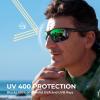 image:imageKastKing Tugaloo SemiRimless Bifocal Polarized Reader Sunglasses Bifocal x15 x20 x25 Magnifications UV ProtectionMatte Black Frame  Chartreuse Mirror