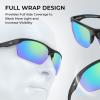 image:imageKastKing Tugaloo SemiRimless Bifocal Polarized Reader Sunglasses Bifocal x15 x20 x25 Magnifications UV ProtectionMatte Black Frame  Chartreuse Mirror