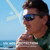 image:imageKastKing Tugaloo SemiRimless Bifocal Polarized Reader Sunglasses Bifocal x15 x20 x25 Magnifications UV ProtectionMatte Black Frame  Cobalt Mirror