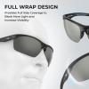 image:imageKastKing Tugaloo SemiRimless Bifocal Polarized Reader Sunglasses Bifocal x15 x20 x25 Magnifications UV ProtectionMatte Black Frame  Smoke