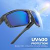 image:imageKastKing Waccamaw Polarized Bifocal Sunglasses x15 x20 x25 Magnifications Wrap Around Sport Reader Sunglasses for MenGloss Graydrift Frame  Smokeblue Mirror