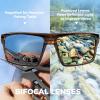 image:imageKastKing Waccamaw Polarized Bifocal Sunglasses x15 x20 x25 Magnifications Wrap Around Sport Reader Sunglasses for MenGloss Tal Brown Frame  Browngreen Mirror