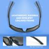 image:imageKastKing Waccamaw Polarized Bifocal Sunglasses x15 x20 x25 Magnifications Wrap Around Sport Reader Sunglasses for MenMatte Black Frame  Smoke Lens