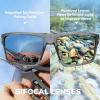 image:imageKastKing Waccamaw Polarized Bifocal Sunglasses x15 x20 x25 Magnifications Wrap Around Sport Reader Sunglasses for MenMatte Smoke Crystal Frame  Brownred Mirror