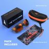 image:imageKastKing Waccamaw Polarized Bifocal Sunglasses x15 x20 x25 Magnifications Wrap Around Sport Reader Sunglasses for MenMatte Smoke Crystal Frame  Brownred Mirror