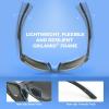 image:imageKastKing Waccamaw Polarized Bifocal Sunglasses x15 x20 x25 Magnifications Wrap Around Sport Reader Sunglasses for MenMatte Smoke Crystal Frame  Brownred Mirror