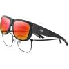 I: Matte Black Frame  Red Mirror