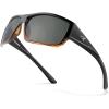 image:imageKastKing Estero Polarized SunglassesBiFocal x15x20x25 MagnificationsWrap Frame Sport Reader Sunglasses for MenampWomenBlackDemi Frame smoke Lens