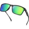 image:imageKastKing FlatRock Polarized Sport Sunglasses for Men and Women Ideal for Driving Fishing Cycling Running UV ProtectionFrame Black Lens Brown  Chartreuse Mirror