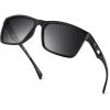 image:imageKastKing FlatRock Polarized Sport Sunglasses for Men and Women Ideal for Driving Fishing Cycling Running UV ProtectionFrame Gloss Black Lens Smoke