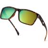 Frame: Gloss Demi /Lens: Brown - Chartreuse Mirror