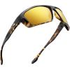 image:imageKastKing Huzzah Polarized Sport Sunglasses for Men and Women Ideal for Driving Fishing Cycling and RunningUV ProtectionFrame Gloss Demi Lens Browngolden Bronze