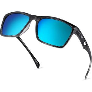 image:imageKastKing FlatRock Polarized Sport Sunglasses for Men and Women Ideal for Driving Fishing Cycling Running UV ProtectionFrame Gloss Tal Gray Lens Smoke  Blue Ocean Mirror