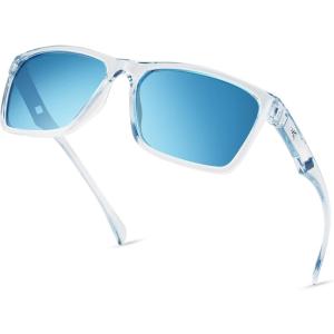 image:imageKastKing FlatRock Polarized Sport Sunglasses for Men and Women Ideal for Driving Fishing Cycling Running UV ProtectionFrame Gloss Tal Light Blue Lens Smoke  Ice Blue Mirror