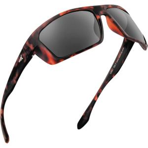 image:imageKastKing Huzzah Polarized Sport Sunglasses for Men and Women Ideal for Driving Fishing Cycling and RunningUV ProtectionFrame Matte Demi  Lens Smoke