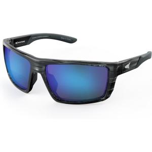 image:imageKastKing Waccamaw Polarized Bifocal Sunglasses x15 x20 x25 Magnifications Wrap Around Sport Reader Sunglasses for MenGloss Graydrift Frame  Smokeblue Mirror