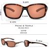 image:imageKastKing Alanta Polarized Sunglasses With PuriVex Protective Lens CoatingUV400 Women Sunglasses for Cycling Driving FishingFrame Gloss Demi Lens Dark Copper