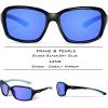 image:imageKastKing Alanta Polarized Sunglasses With PuriVex Protective Lens CoatingUV400 Women Sunglasses for Cycling Driving FishingH Gloss Black Frame  Blue Mirror