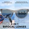 image:imageKastKing Alsea Polarized Bifocal Sports Sunglasses With PuriVex Protective Lens CoatingGrilamid FrameWomen SunglassesTransparent Gray Frame  Rose Gold Mirror