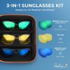 image:imageKastKing Bill Dance Mulberry Creek 3 Shades of Fishing Sunglasses Kit Polarized UV400 Protection Oleophobic Coating Tailored to Bright Sun Partly Cloudy and Low Light Conditions
