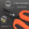 image:imageKastKing Cutthroat 75inch Braid Scissors and Pliers Set  Saltwater Resistant Fishing Gear Line Cutter Hook Remover Fishing Tool Set Gift for MenB Split Ring Plier and Scissor  Orange