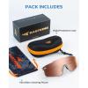 image:imageKastKing Etowah Polarized Sports Fishing Sunglasses With PuriVex Protective Lens Coating Rimless Wrap Design Men WomenA Gloss Crystal Frame  Copper Silver Mirror